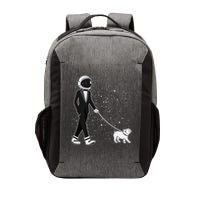 Tuxedo Astronaut Walking Dog Vector Backpack