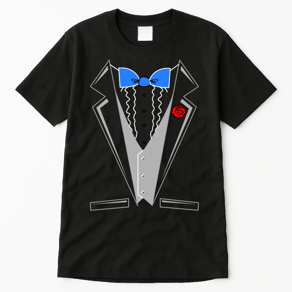 Tuxedo Suit Bachelor Party Tall T-Shirt