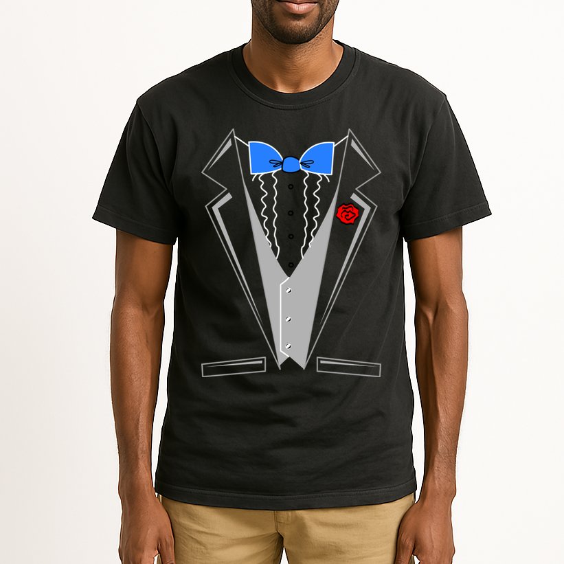 Tuxedo Suit Bachelor Party Tall T-Shirt