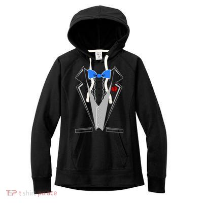 Tuxedo Suit Bachelor Party Women's Fleece Hoodie