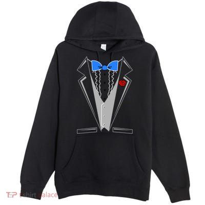 Tuxedo Suit Bachelor Party Premium Pullover Hoodie
