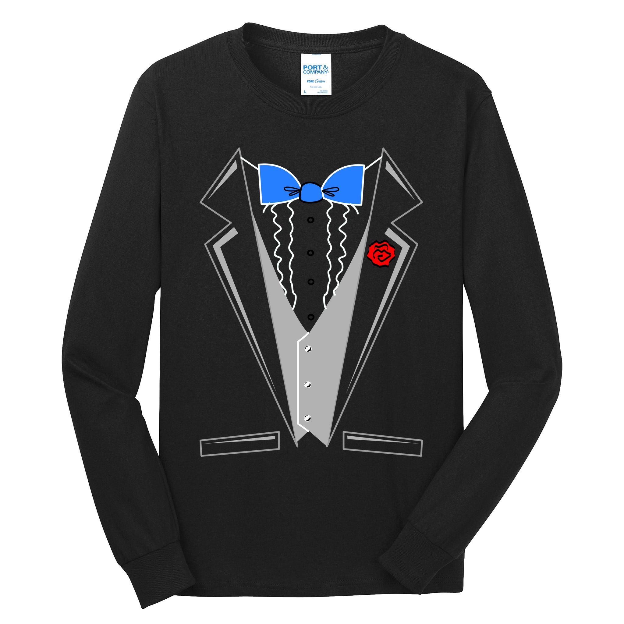 Tuxedo Suit Bachelor Party Tall Long Sleeve T-Shirt