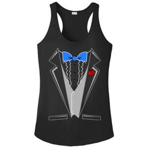 Tuxedo Suit Bachelor Party Ladies PosiCharge Competitor Racerback Tank