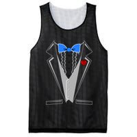 Tuxedo Suit Bachelor Party Mesh Reversible Basketball Jersey Tank