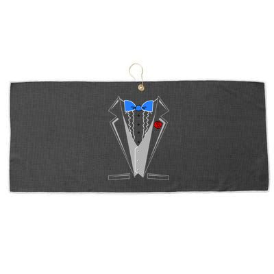 Tuxedo Suit Bachelor Party Large Microfiber Waffle Golf Towel