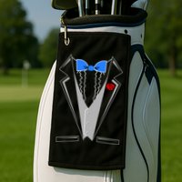 Tuxedo Suit Bachelor Party Golf Towel