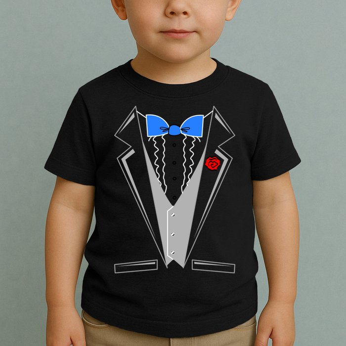 Tuxedo Suit Bachelor Party Toddler T-Shirt