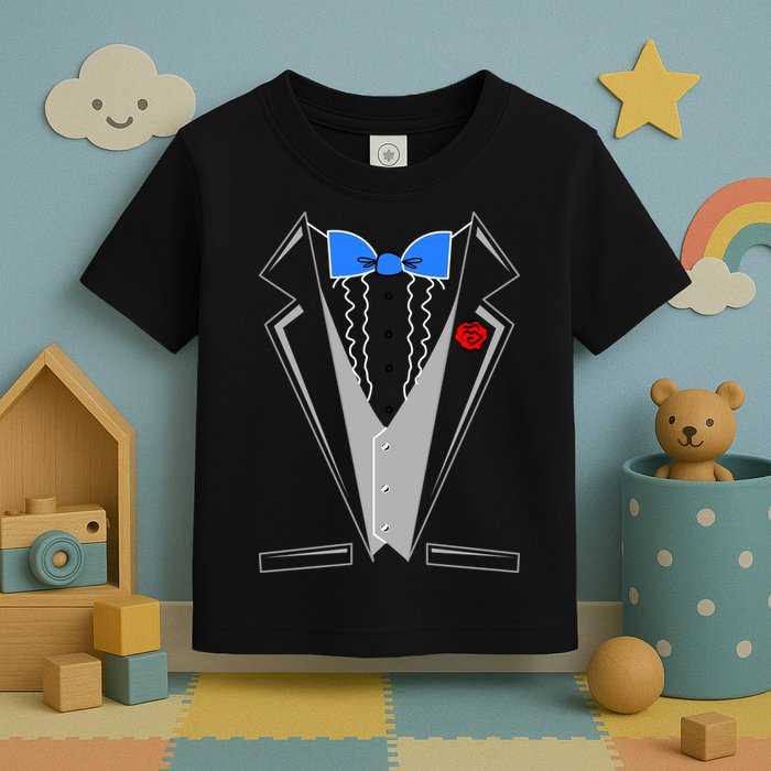 Tuxedo Suit Bachelor Party Toddler T-Shirt