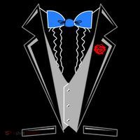 Tuxedo Suit Bachelor Party Womens T-Shirt