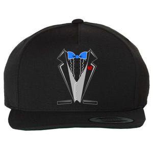 Tuxedo Suit Bachelor Party Wool Snapback Cap