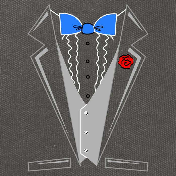 Tuxedo Suit Bachelor Party Cotton Canvas Backpack