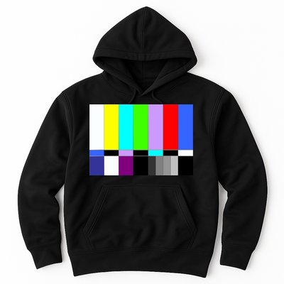 TV Colors Bars Organic Screen Retro Hoodie