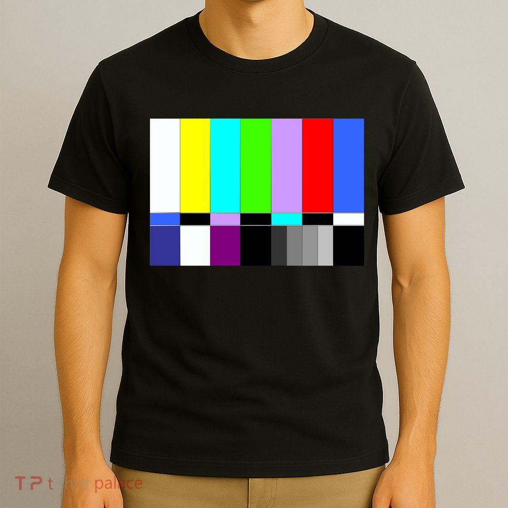 TV Colors Bars Organic Screen Retro T-Shirt