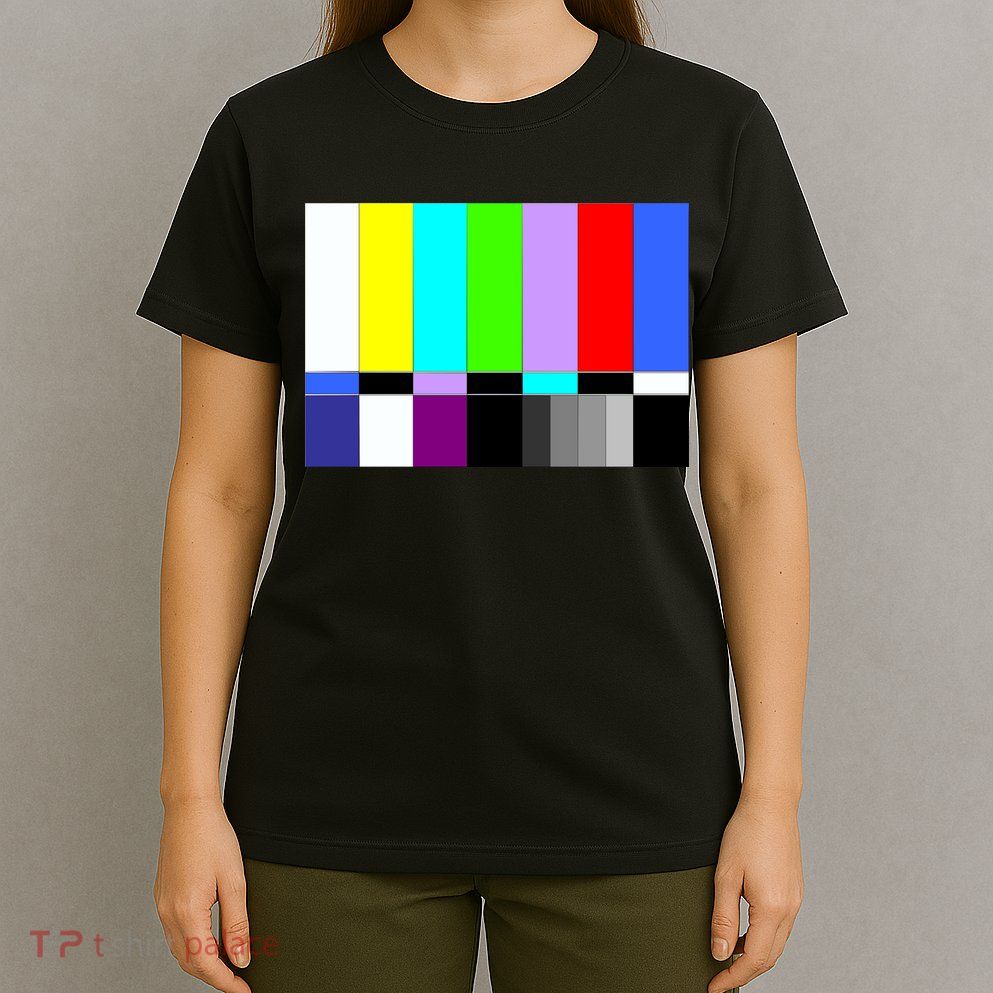 TV Colors Bars Organic Screen Retro T-Shirt