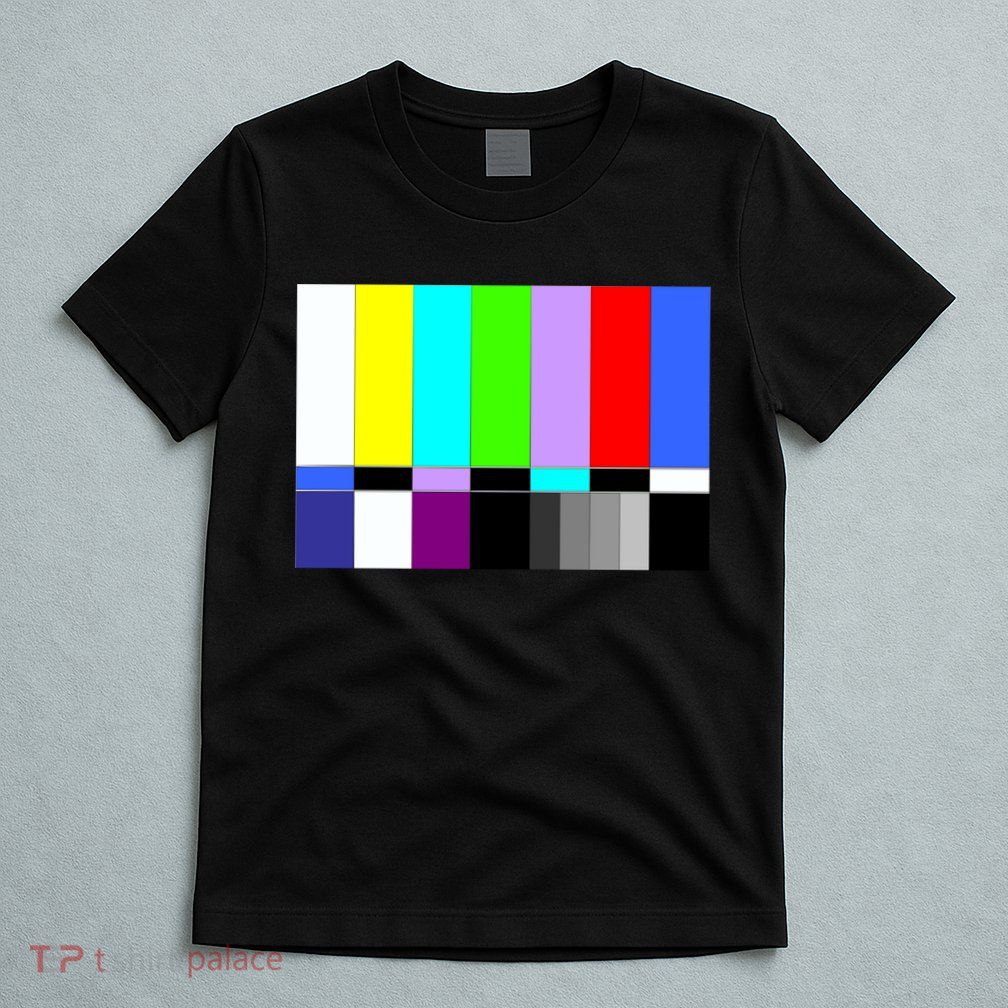 TV Colors Bars Organic Screen Retro T-Shirt