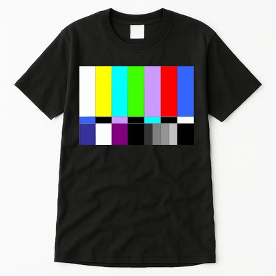 TV Colors Bars Organic Screen Retro Tall T-Shirt