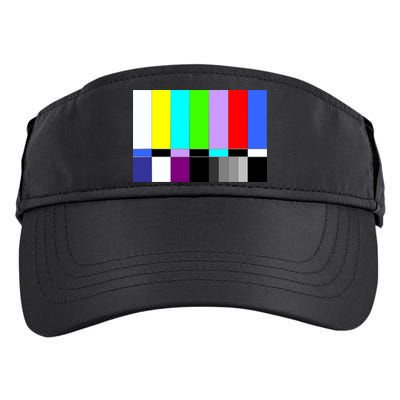 TV Colors Bars Organic Screen Retro Adult Drive Performance Visor