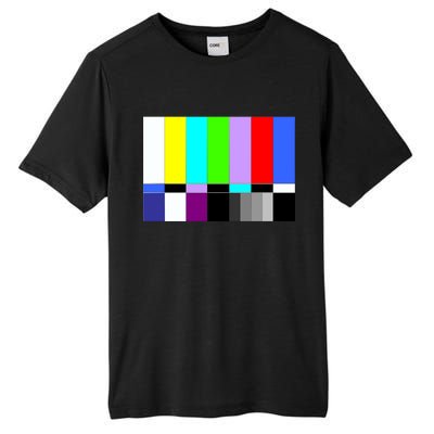 TV Colors Bars Organic Screen Retro Tall Fusion ChromaSoft Performance T-Shirt