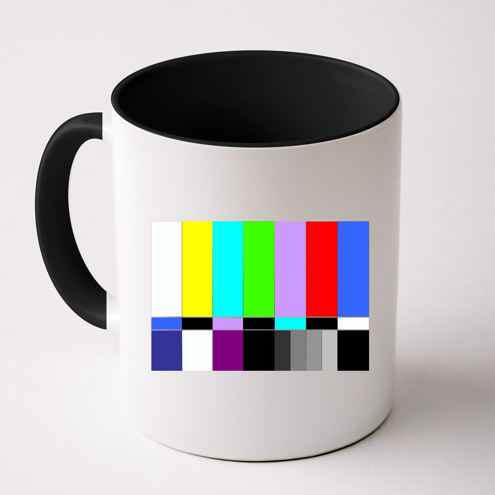 TV Colors Bars Organic Screen Retro Mug