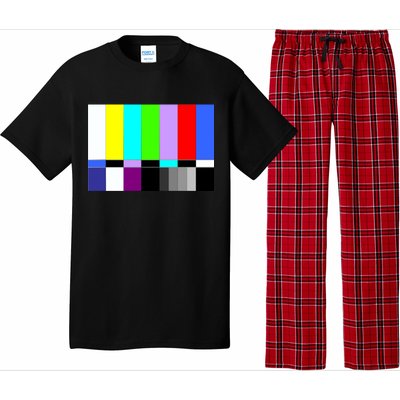 TV Colors Bars Organic Screen Retro Pajama Set