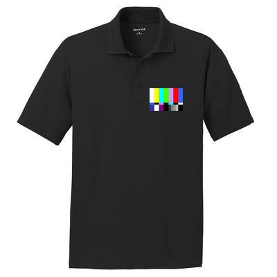 TV Colors Bars Organic Screen Retro PosiCharge RacerMesh Polo