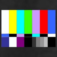 TV Colors Bars Organic Screen Retro Trucker Hat