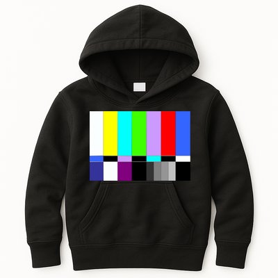 TV Colors Bars Organic Screen Retro Kids Hoodie