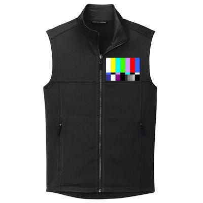 TV Colors Bars Organic Screen Retro Collective Smooth Fleece Vest