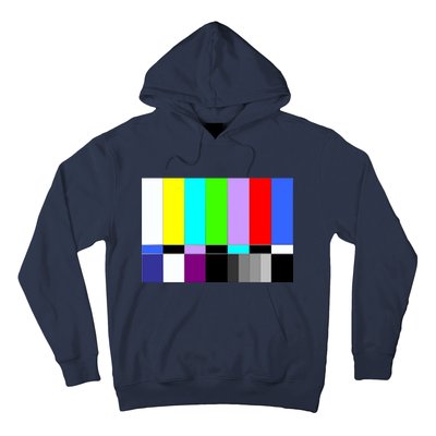 TV Colors Bars Organic Screen Retro Hoodie