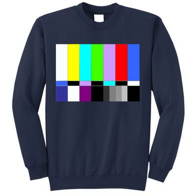 TV Colors Bars Organic Screen Retro Sweatshirt