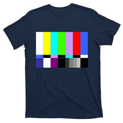 TV Colors Bars Organic Screen Retro T-Shirt