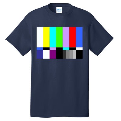 TV Colors Bars Organic Screen Retro Tall T-Shirt