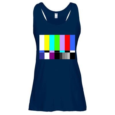 TV Colors Bars Organic Screen Retro Ladies Essential Flowy Tank