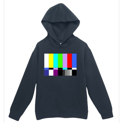 TV Colors Bars Organic Screen Retro Urban Pullover Hoodie