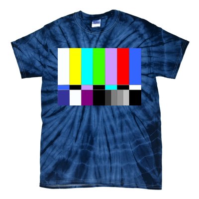 TV Colors Bars Organic Screen Retro Tie-Dye T-Shirt