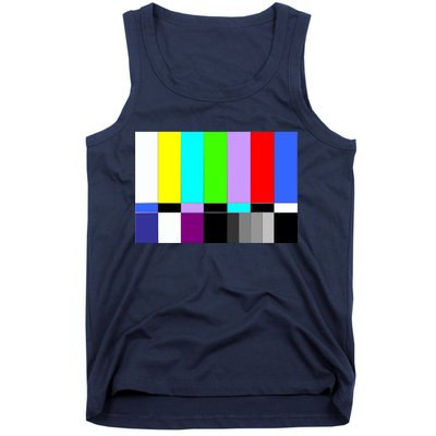 TV Colors Bars Organic Screen Retro Tank Top