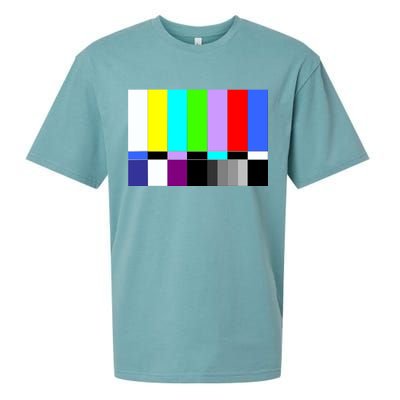 TV Colors Bars Organic Screen Retro Sueded Cloud Jersey T-Shirt