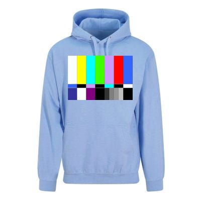 TV Colors Bars Organic Screen Retro Unisex Surf Hoodie