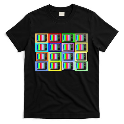 TV Screen No Signal Bars - Vintage Classic T-Shirt
