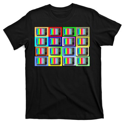 TV Screen No Signal Bars - Vintage Classic T-Shirt