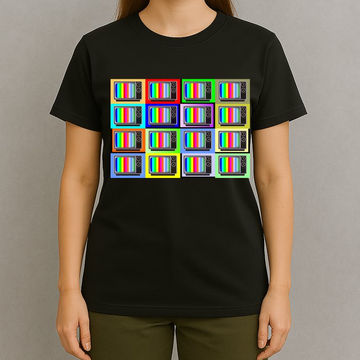 TV Screen No Signal Bars - Vintage Classic T-Shirt