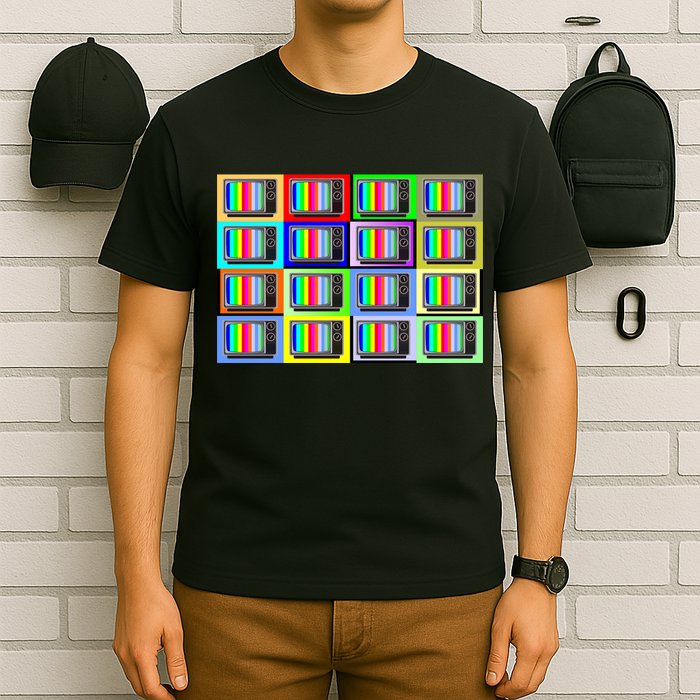 TV Screen No Signal Bars - Vintage Classic T-Shirt
