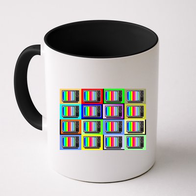 TV Screen No Signal Bars - Vintage Classic Mug