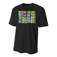 TV Screen No Signal Bars - Vintage Classic Youth Performance Sprint T-Shirt