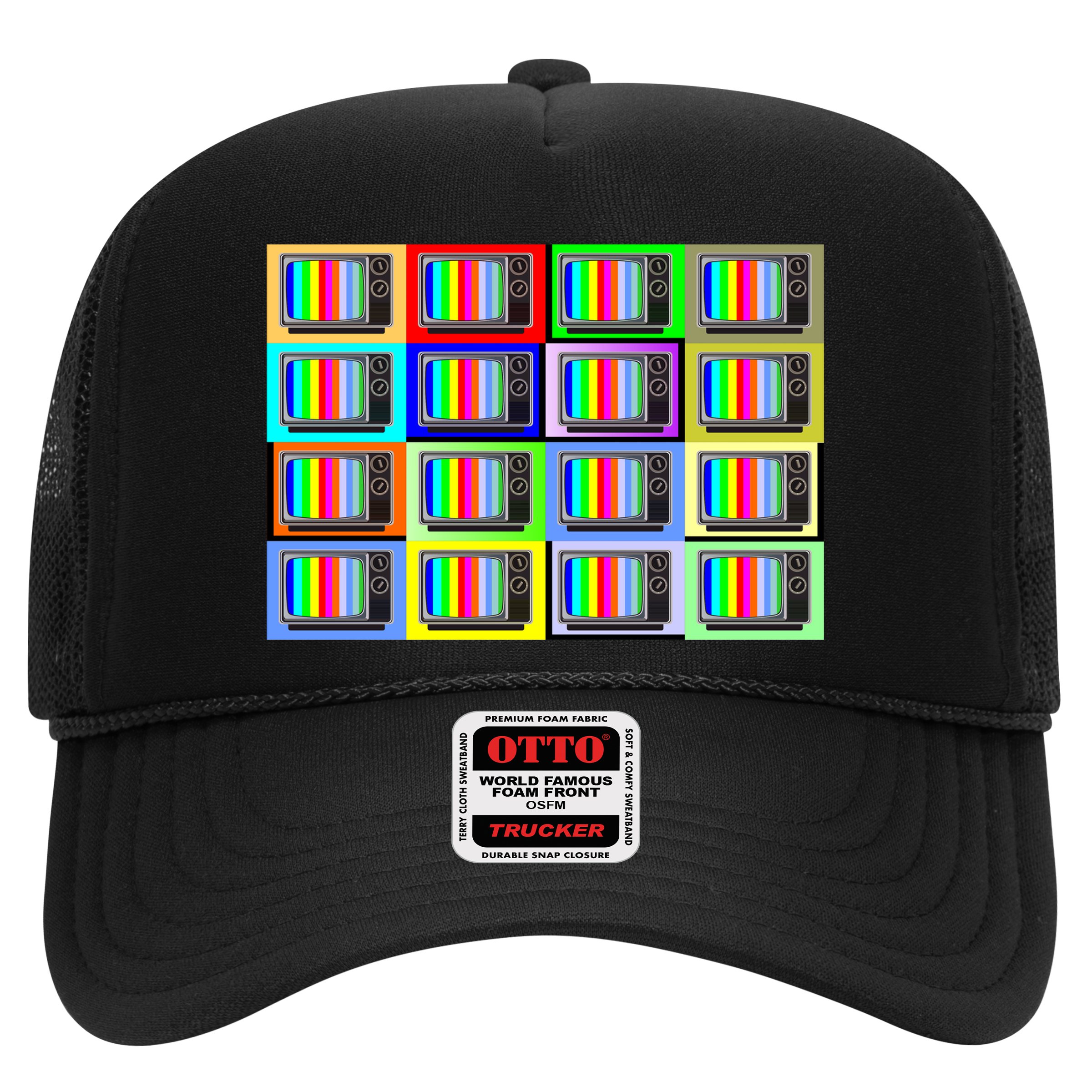 TV Screen No Signal Bars - Vintage Classic Hat
