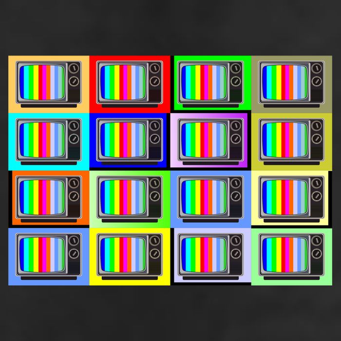 TV Screen No Signal Bars - Vintage Classic Hat