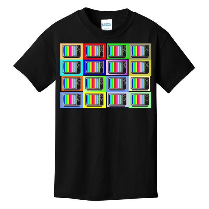 TV Screen No Signal Bars - Vintage Classic Kids T-Shirt