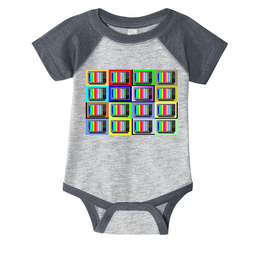 TV Screen No Signal Bars - Vintage Classic Infant Baby Jersey Bodysuit