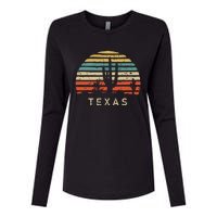 Texas Vintage 1980s Style Desert Womens Cotton Relaxed Long Sleeve T-Shirt