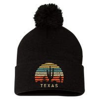 Texas Vintage 1980s Style Desert Pom Pom 12in Knit Beanie